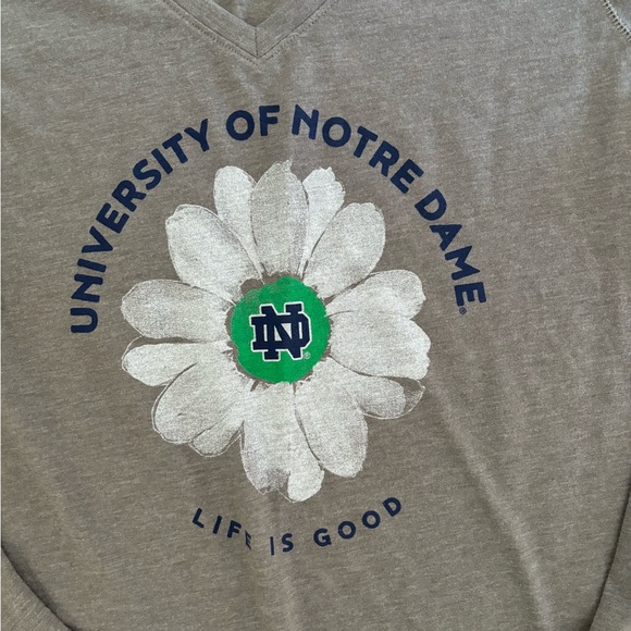 Life is Good Notre Dame Women’s Medium Cool Tee - Picture 2 of 3